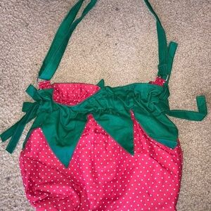 Strawberry Themed Polka Dot Bag